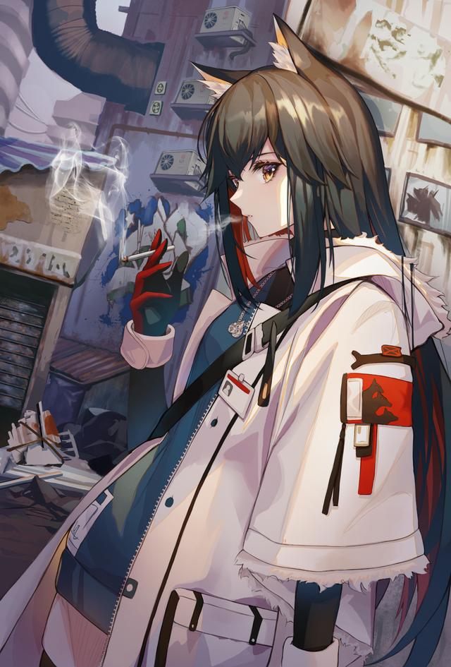 二次元动漫《明日方舟》竖版高清插画壁纸,喜欢的收藏